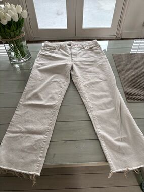 Moussy Women's Straight-Leg Jeans in Off-White